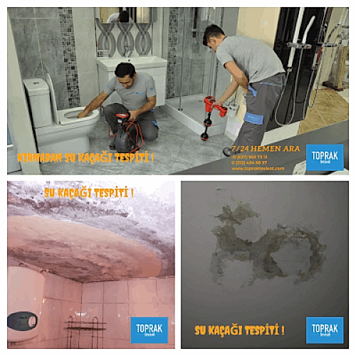 Kameralı ve Dinleme Cihazlı 100% Su Kaçağı Tespiti